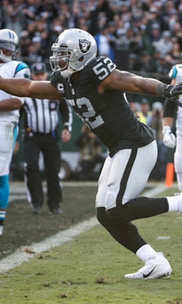 Raiders pass rusher Khalil Mack steps up production